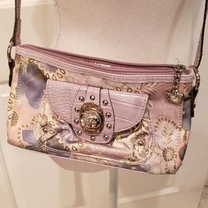Kathy Van Zeeland Pastel Floral crossbody purse